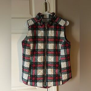Crown & Ivy Tartan Quilted Vest